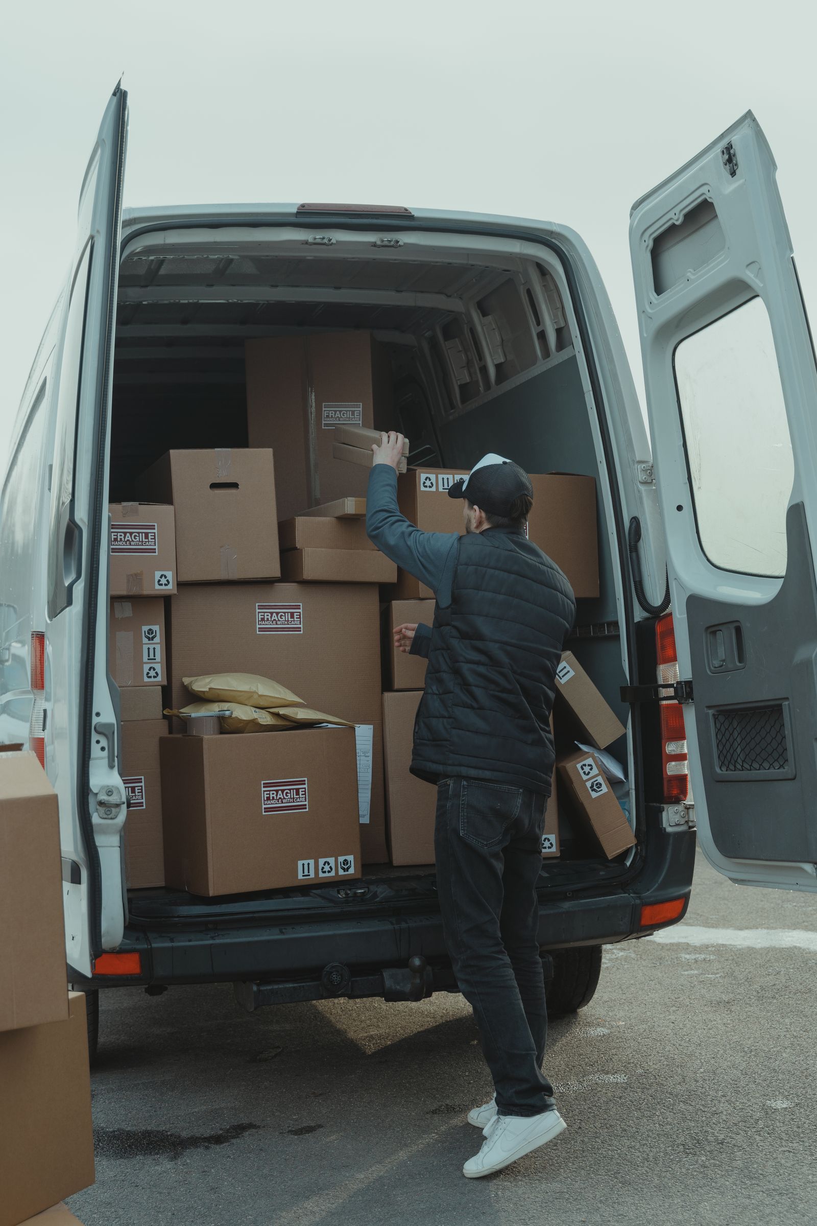A truck packed to the roof with boxes ready for a long-distance move from Nairobi